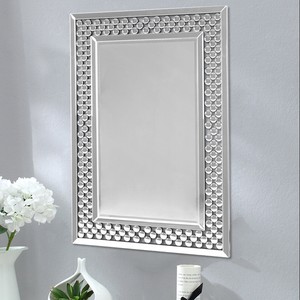 Details About Bathroom Living Room Wall Hung Rectangular Makeup Decorative Mirror Silver Frame