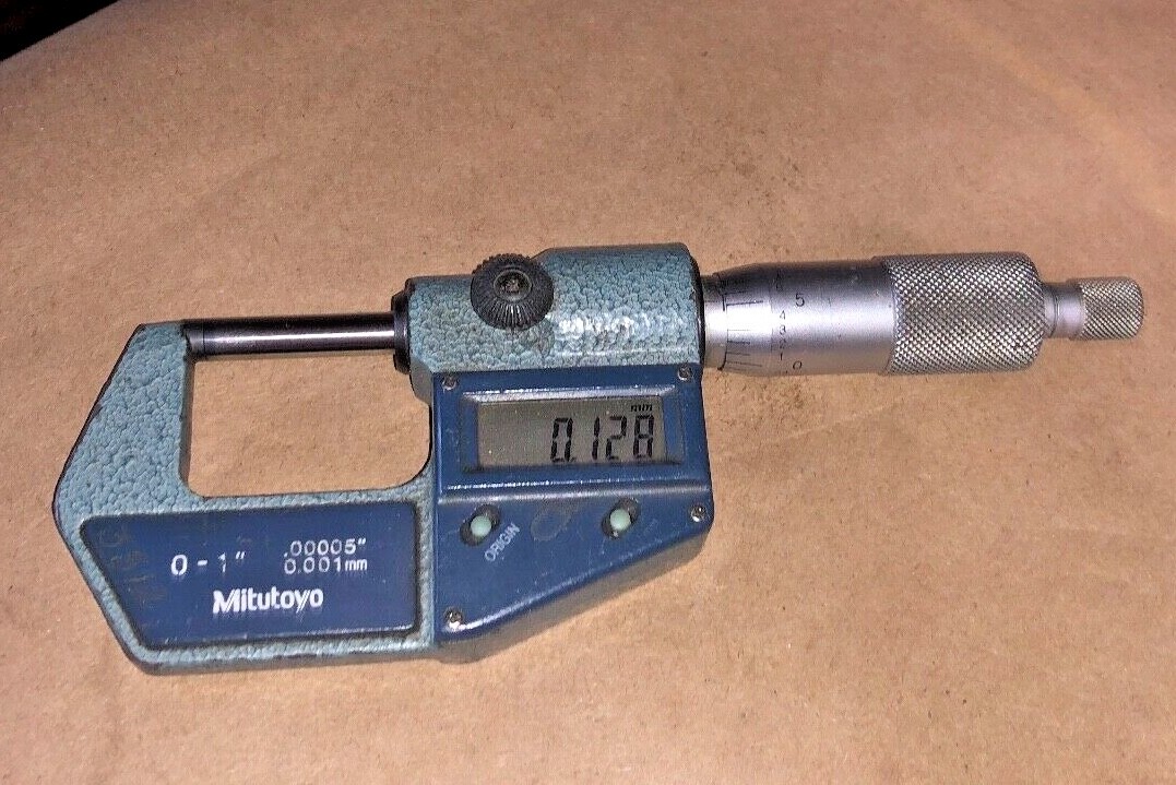 MITUTOYO NO. 293-761-30  0-1" OUTSIDE DIGITAL MICROMETER .00005" 0.001MM