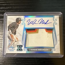 2023 Leaf Trinity RC Rookie Patch Auto RPA - Wade Meckler /49