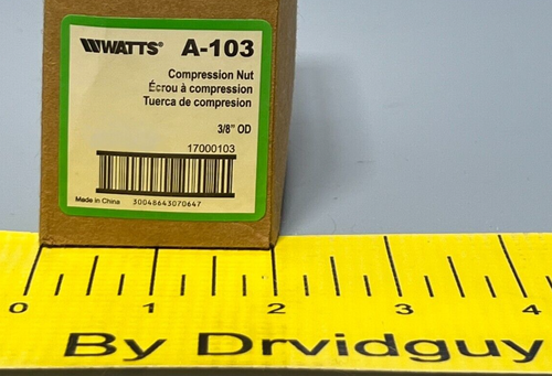 5 Packs of Watts A-103 3/8" Nut Compression Fittings - Picture 5 of 5
