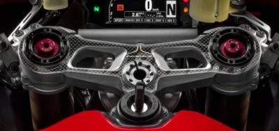 LABELBIKE ADESIVO 3D piastra sterzo compatibile per MOTO DUCATI 1199-S PANIGALE 2012-2017