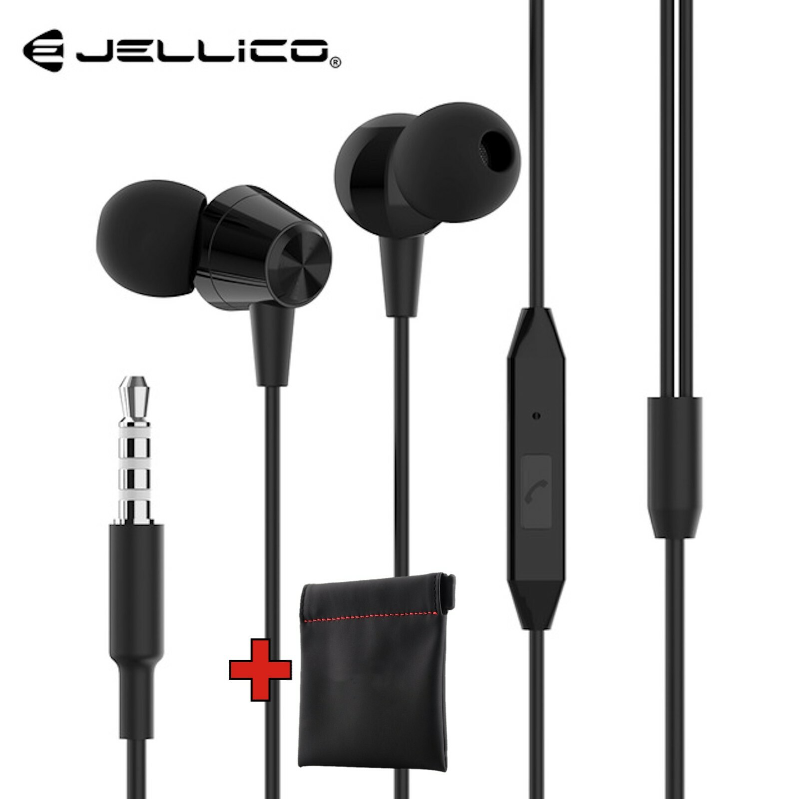 Наушники-вкладыши Super Bass Kopfhörer Ohrhörer X4 Headset Headphone + PU-Tasche