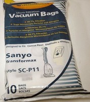 Sanyo Sc-p11 Transformax Bags- Generic - 10 Pack Sanyo Sc-p11 Transformax Bags- Generic - 10 Pack