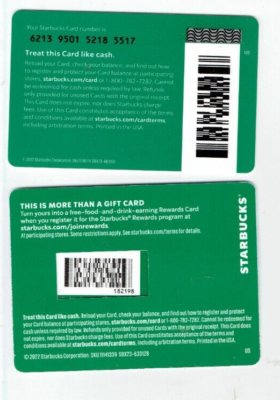 STARBUCKS Gift Card 2023 Valentine's Day c 2022 LOT of