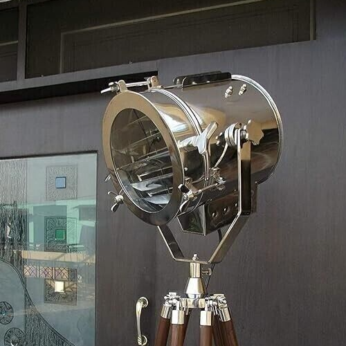Nautical Industrial Spotlight Floor Lamp Tripod Stand gift for cristmas - Picture 6 of 7