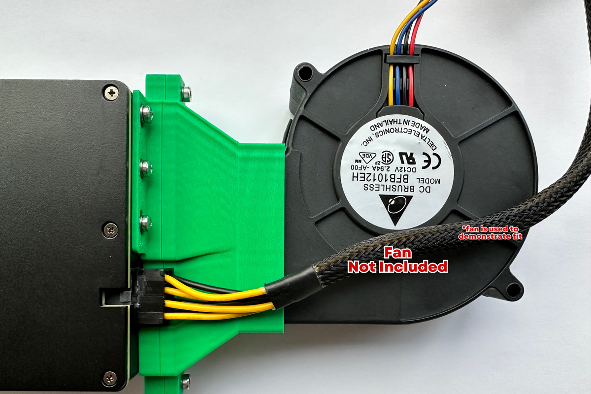 Nvidia Tesla Blower Fan Kit for M40,K80,P40,P100,V100s (Fan Shroud