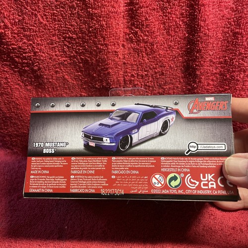 Jada 31745 Marvel Avengers Winter Soldier 1970 Ford Mustang Boss 1:32 Blue - Picture 4 of 4