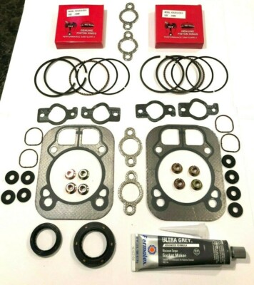 GASKETS /& SEALS CH25 CH26 OVERHAUL KIT FITS KOHLER CV25 PISTON RINGS 1.5MM