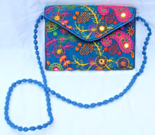 Vintage Hand Embroidered Handbag Clutch
