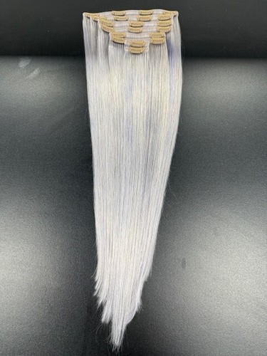 Foxy Locks - Silver Fox Deluxe 20" 190g Seamless Clip In Human Hair Extensions - Picture 2 of 4