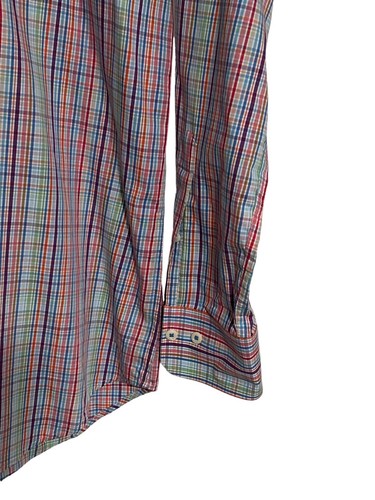 Peter Millar Mens Shirt Medium Button Down Multicolor Check Long Sleeve Career - Picture 5 of 12