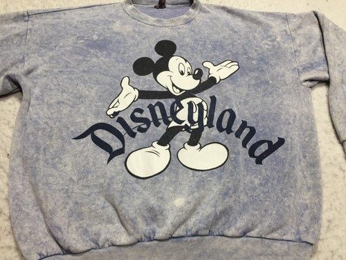 VTG Disney Designs Sweatshirt Womens 3XL Blue Dyed "One Size Fits All" Spell - Picture 2 of 12