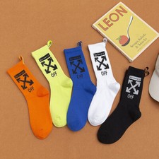 Unisex 2 Pairs Crew Socks Arrow Reflective Comfort XX Athletic Socks