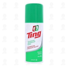 Antimic tico Ting polvo en aerosol para el pie de atleta y mal olor 80 g