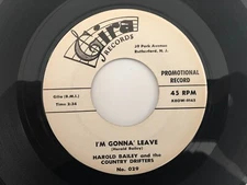 '59 Rockabilly Bop 45 HAROLD BAILEY I'm Gonna Leave GIRA hear