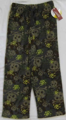 NEW Boy's Arizona Skull Crossbone Pajama PJ Pants Camo Microfleece Choose Size - Picture 13 of 17