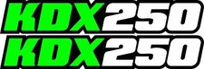 KDX250 Swingarm Airbox Number Plate Decals Stickers kdx 250 dirtbike graphics