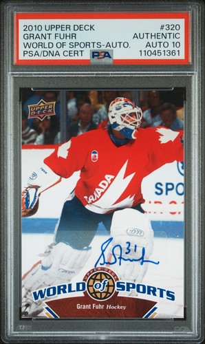 2010 Upper Deck #320 Grant Fuhr World of Sports Auto PSA Authentic Auto 10!!