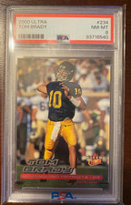 Tom Brady 2000 Fleer Ultra Football #234 Patriots RC PSA 8