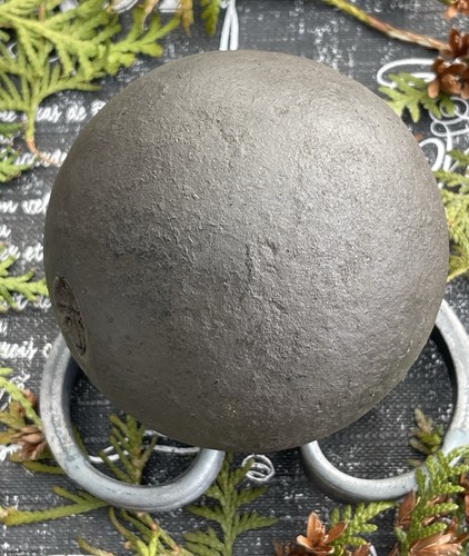 PALLA DI CANNONE +++ CROCE ANTICA N "9" SASSONE 6,6 LIBBRE 3,6 POLLICI RARA!!! LUSSO - Foto 5 di 24