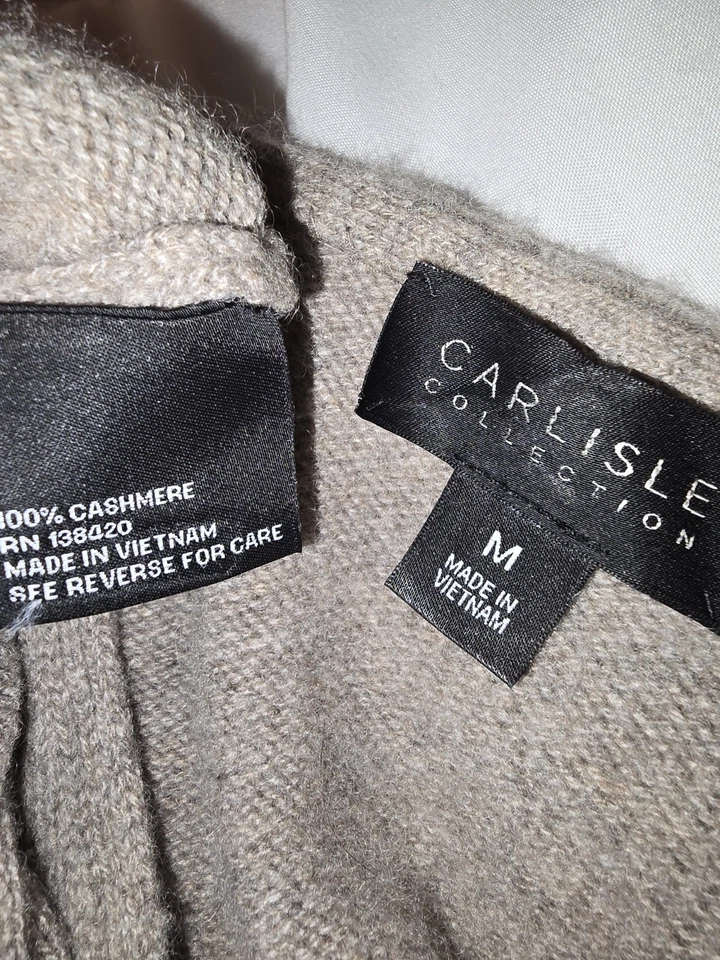 Suéter Carlisle Collection 100% cashmere mangas sino tamanho M - Imagem 3 de 4