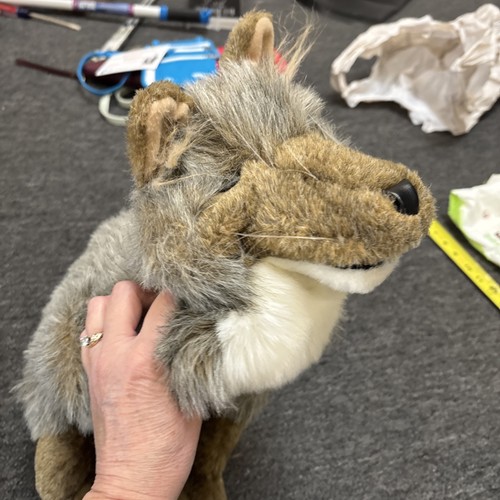 Folkmanis Kojote Hund Wolf große Ganzkörper Plüsch Handpuppe 16 Zoll groß realistisch - Bild 3 von 12