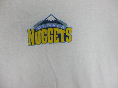Denver Nuggets Shirt Mens Extra Large White NBA Basketball KeyBank Promo Tee - Picture 8 of 23