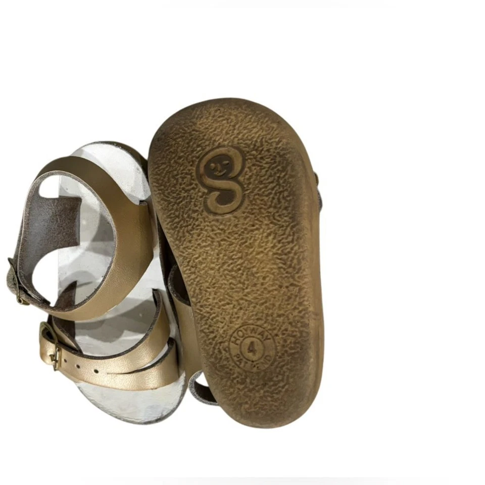 Sandalias Sun San Agua Salada Sea Wees Doradas Metálicas Infantiles/Niñas Pequeñas Talla 4 Foto 2 de 4