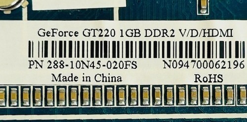 1GB Fujitsu GeForce GT 220 DVI / HDMI / VGA DDR3 PCI-e Graphics Video Card - Picture 4 of 5