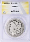 1883-CC Morgan Silver Dollar ANACS G-04