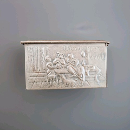 Antique NIEMEIJER'S Tobacco Box Bin Jar Canister Container Metal Tin - Picture 8 of 11