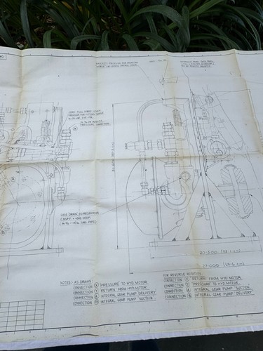 BLUEPRINT 1967 Dowty Pannello Idraulico 52 X 30" Tubi Raffreddamento Presa Acqua - Foto 5 di 15