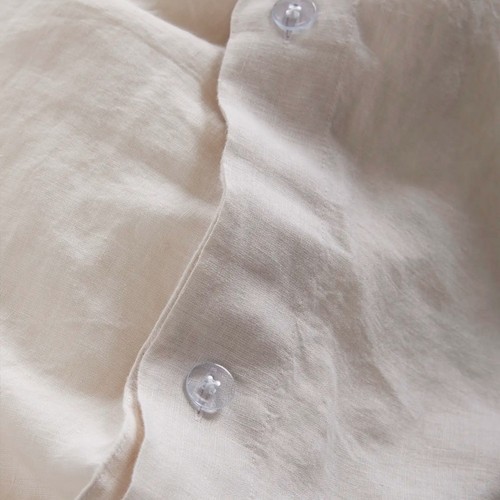 Quince European Linen Duvet Cover Sand Beige Size King/CalKing - Picture 7 of 13