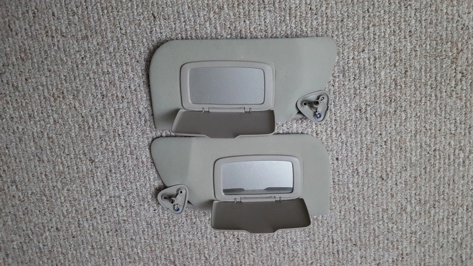 95-05 Chevy Cavalier Pontiac Sunfire Sunvisor Sun Visor Shade Set Grey - Image 3 of 3