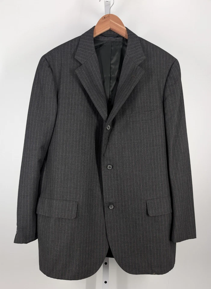 Brooks Brothers Vintage 60s Gray Pinstripe Blazer Waistcoat 2Piece Jacket + Vest - Image 2 of 4