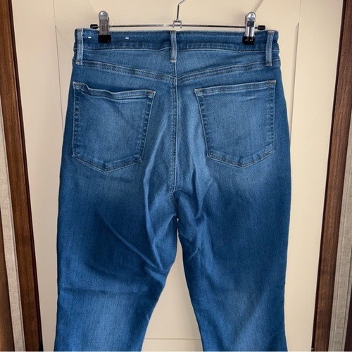 Jeans loft vita alta curvy kick crop orlo grezzo taglia 12/31 bottoni fly - Foto 8 di 11