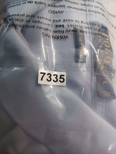 Polo Ralph Lauren Large Pima Soft Touch Mens Short Sleeve Polo Shirt Blue - Picture 8 of 8