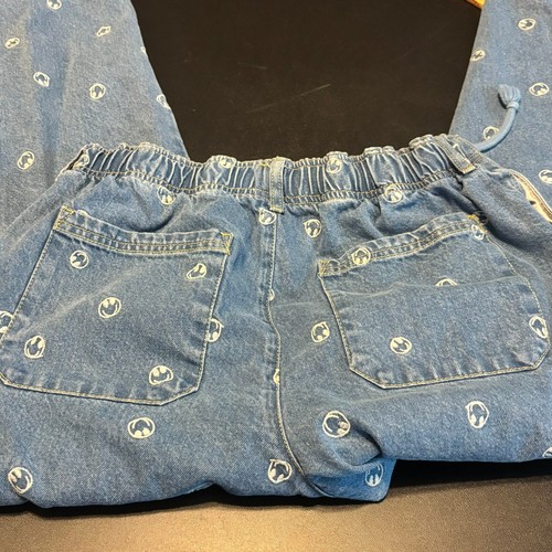 BDG Urban Outfitters Smiley Face Denim Jeans | Women’s L | Light Wash Pull-On - Picture 7 of 7