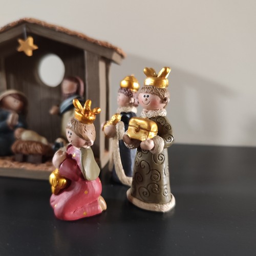 6-teiliges Krippenset - traditionelle Weihnachtsdekoration (11 x 13 x 6 cm) - Bild 10 von 11
