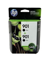New Genuine hp 901 2-pack Black Ink Cartridge Expiration date: 12/2017