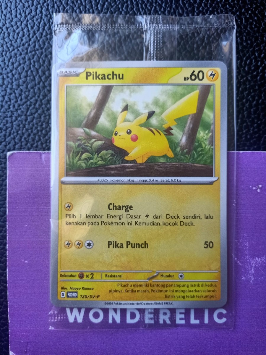 Pikachu 120/SV-P Promo Poke Ball Holo Set TCG Indonesia Sealed | eBay