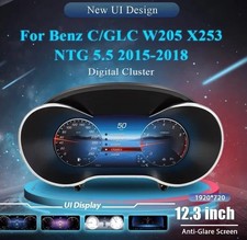 Mercedes Benz C-Class W205 GLC X253 15-19 Virtual Cockpit Digital LCD Display