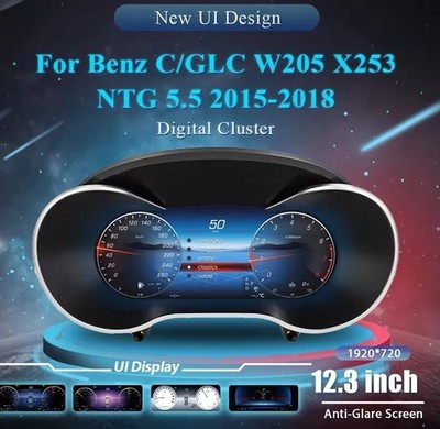 Mercedes Benz C-Class W205 GLC X253 15-19 Virtual Cockpit Digital LCD Display