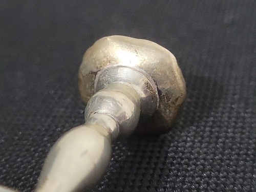 Antik 1890 London Sterling Silber Miniatur Kerzenständer W.C William Comyns 12g - Bild 14 von 16