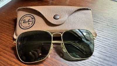 Vintage Ray-Ban BL 58-16 Gold Caravan Sonnenbrille G-15 Gläser - Top Zustand! - Bild 1 von 4