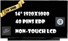 144hz 14.0" FHD LAPTOP LCD SCREEN EXACT LQ140M1JW54 1920x1080 40pin 0PPCRY