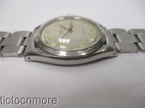 VINTAGE ROLEX OYSTER PRECISION WATCH 6422 35mm CREAM DIAL 1950s MENS C & I BAND - Picture 7 of 14