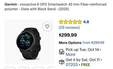 Garmin - Vívoactive 6 GPS Smartwatch 42mm Fiber-reinforced Polymer - (2025)