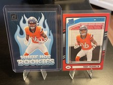 2024 Panini Donruss Troy Franklin White Hot Rookies + Press proof red Rookies!