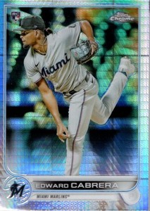2022 Topps Chrome Prism Refractors #64 Edward Cabrera - BB